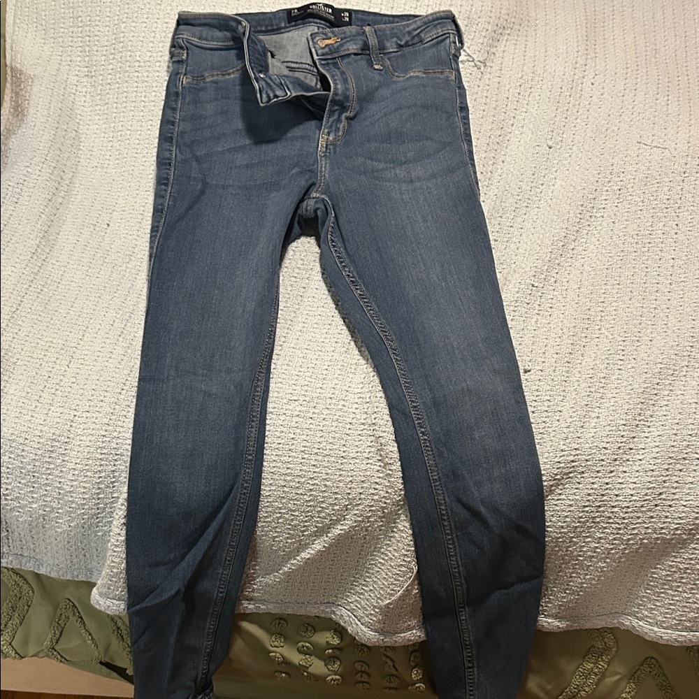 Hollister Women's Skinny Jeans in Blue